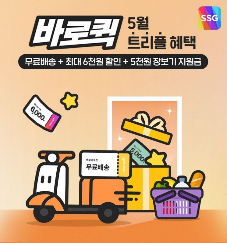 SSG닷컴 ‘바로퀵’ 주문 3배↑… 소량 장보기 트렌드 확대