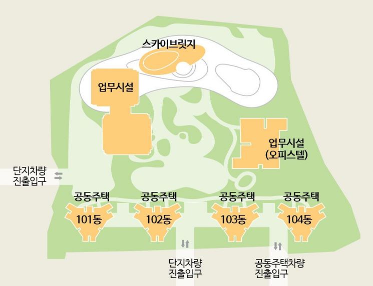 하림산업이 제출한 양재 도시첨단물류단지 평면도 재구성. 아시아경제 이영우 기자