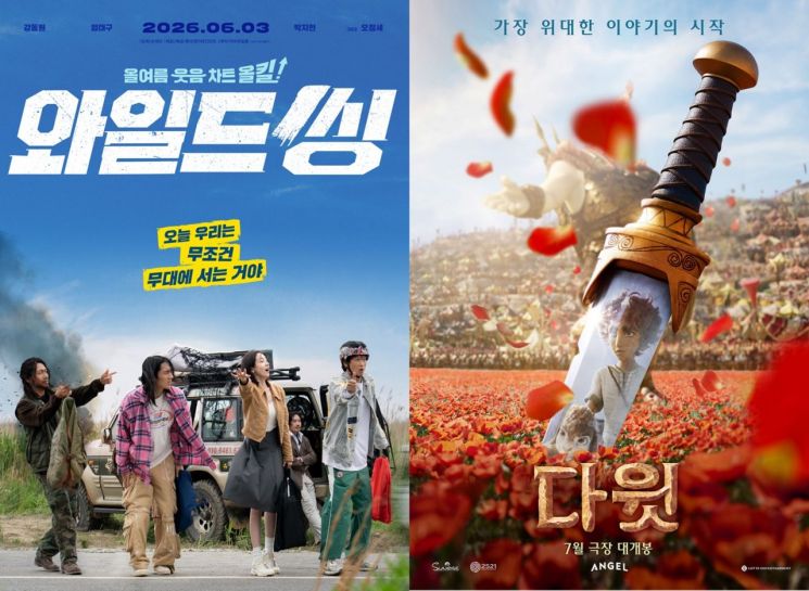 Movie posters for "Wild Thing" and "David".
