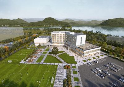 中小风险企业全南研修院鸟瞰图。
