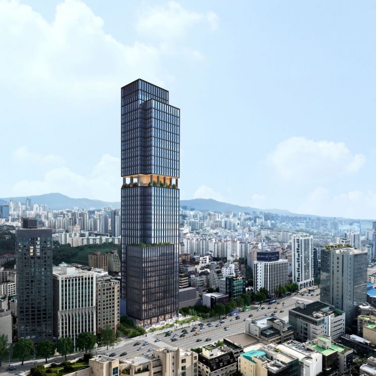 서울 강남구 청담동 옛 프리마호텔 부지에 들어서는 복합건물 조감도. 서울시 제공