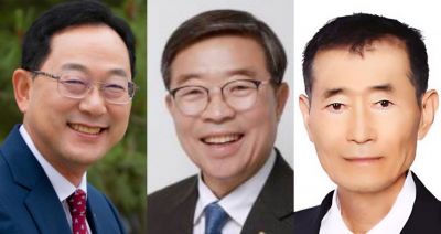 (왼쪽부터) 명현관·서해근·박지원 예비후보