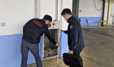 전남소방 저온·냉동창고 불시 안전조사 현장. [사진제공=전남도제공]