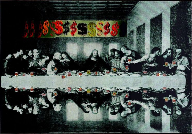 앤디워홀 패럴랙스 상품품평회 , 피그먼트 프린트, 143x200cm, 2011. 유나갤러리