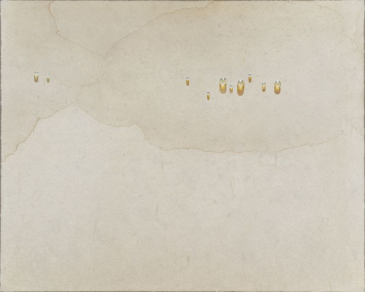 물방울, 1998, 캔버스, 한지에 아크릴릭 물감, 130×162cm, 종로구 소장. 종로구 제공.
