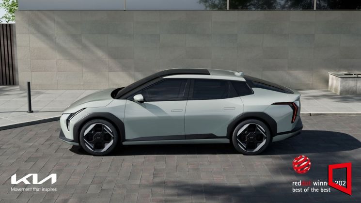 The ‘EV4’, recipient of the Grand Prix at the 2026 Red Dot Award. Kia