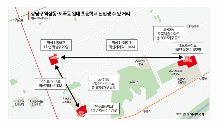 신입생 6배 차이…아파트와 빌라가 가른 강남 초등학교 학생수[강남 부동산 양극화]②