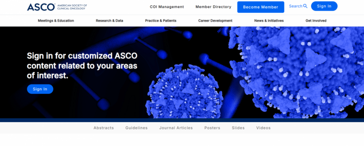 미국임상종양학회(ASCO 2026) 홈페이지 메인 이미지. ASCO 홈페이지 캡처