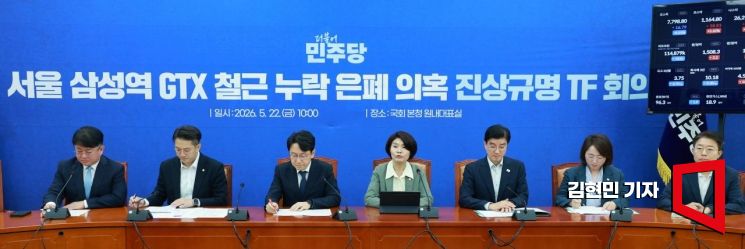 [포토] 민주당, 삼성역 GTX 철근 누락 은폐 의혹 진상규명 TF 회의