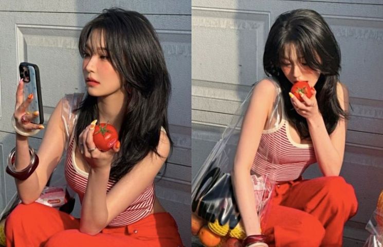 그룹 프로미스나인 백지헌. 인스타그램 캡처