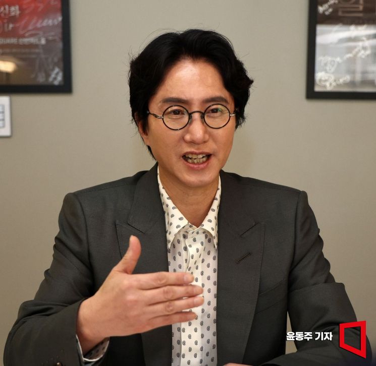 신춘수 오디컴퍼니 대표가 아시아경제와 인터뷰를 하고 있다. 윤동주 기자