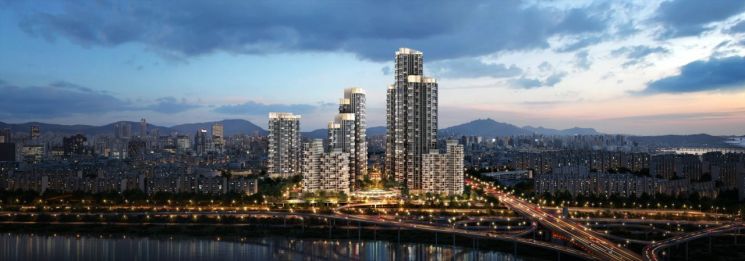 삼성물산 압구정4구역 재건축 투시도. 삼성물산