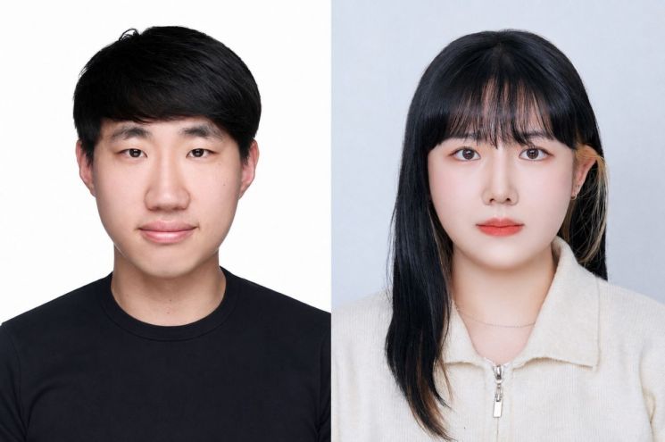 연구팀 사진. 김정훈 교수(좌측)와 김다희 연구원. UNIST 제공