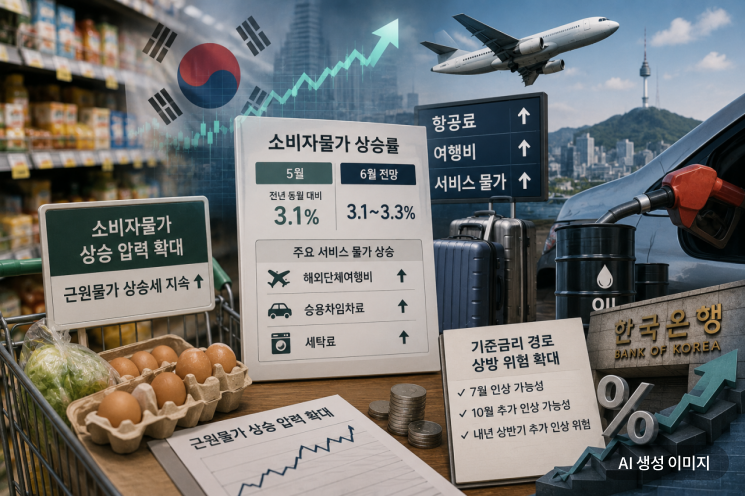 “여행비까지 오른다”…물가 안 꺾이자 금리 부담 커졌다