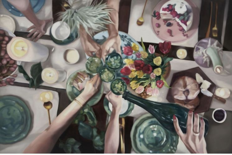 Perfect Moment, 2025, oil on canvas, 130.3 x 193.9cm. 페이토 갤러리