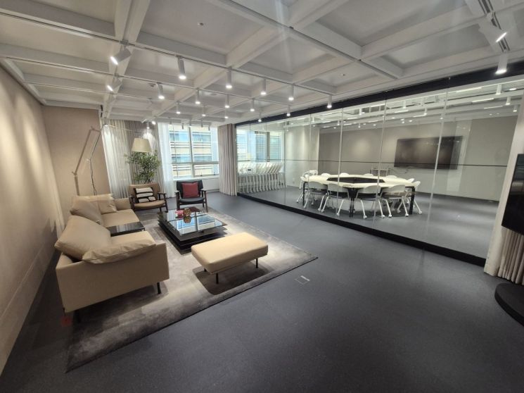 퍼시스 비즈니스 허브 강남 목업룸(Mock-up Room) 전경. 최호경 기자
