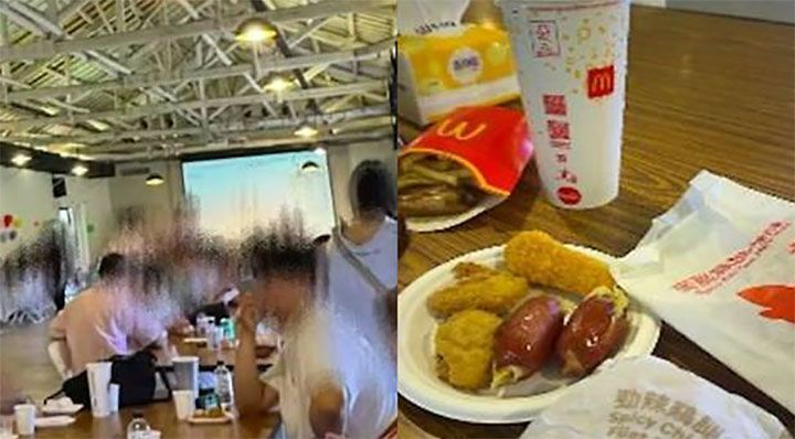 A story about cold fast food being served at a wedding banquet in Taiwan has become a controversy. Thread