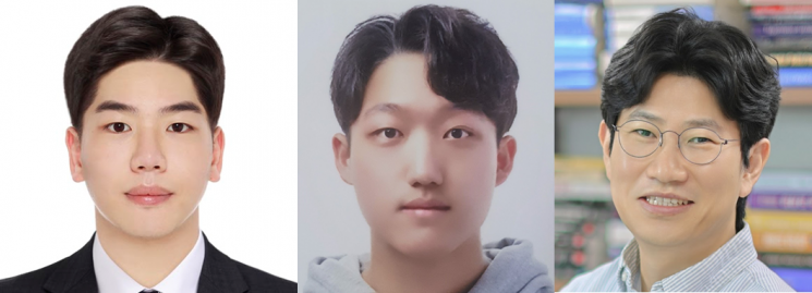 경희대 화학공학과 오진영 교수 연구팀이 (왼쪽부터 공동 제1저자: 박선후, 정민우 대학원생, 교신저자: 오진영 교수).경희대학교