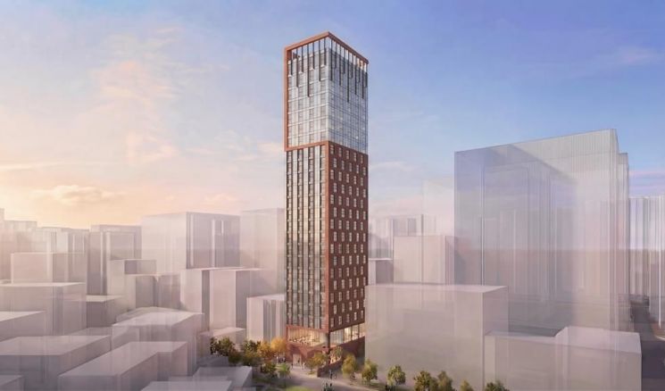 서울 강남구 역삼동 테헤란로변에 들어서는 관광숙박시설 조감도. 서울시 제공