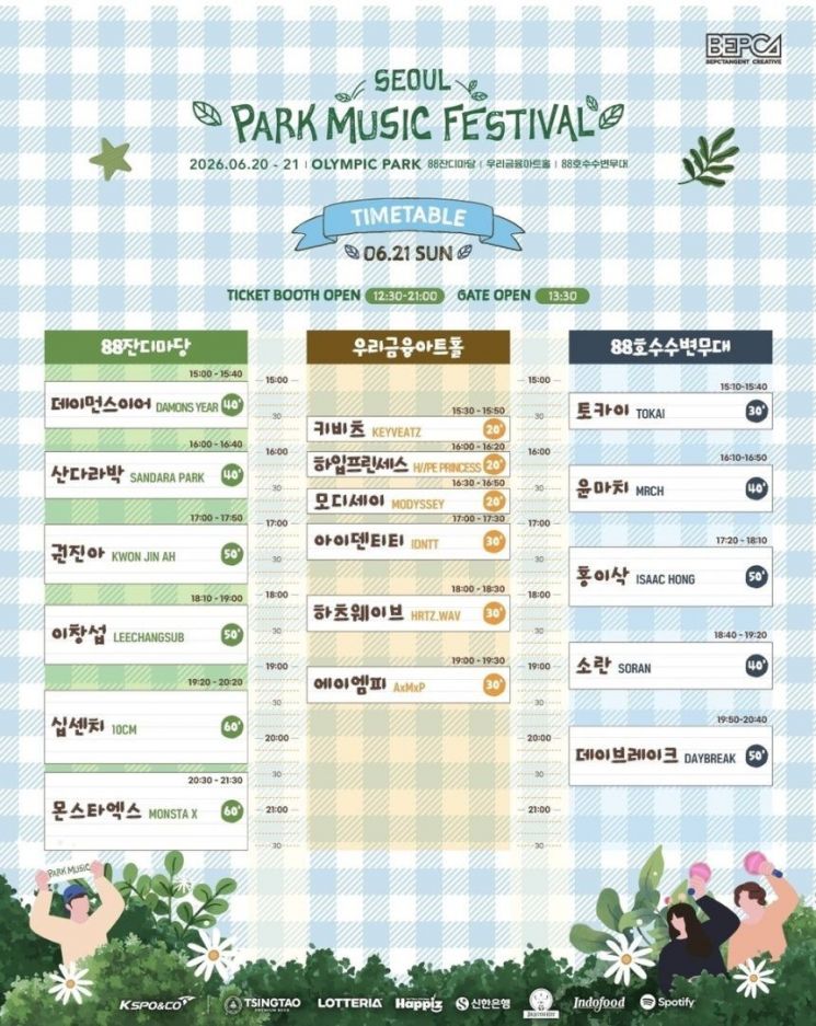 파크뮤직페스티벌. 비이피씨탄젠트 제공