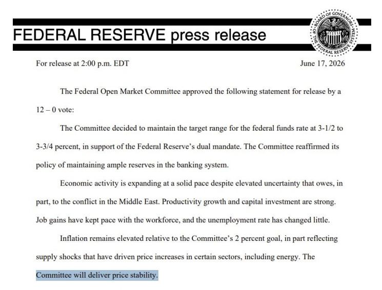 FOMC 성명문. 연방준비제도(Fed)