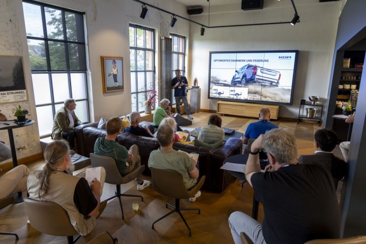 Following Turkey and Chile, the company held a Musso launch and test drive event in Germany, where it has a European sales subsidiary, and is expanding sales in the global market. KGM