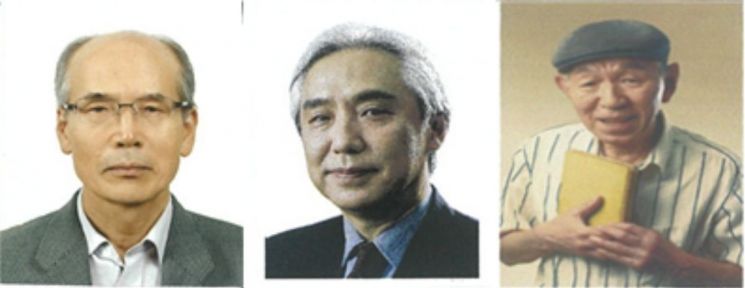 대한민국예술원상 수상자로 선정된 이동하, 김대진, 김도훈(왼쪽부터). 대한민국예술원