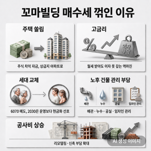 아파트 불장 유탄 맞은 꼬마빌딩…주식으로 30억 벌어도 안 산다