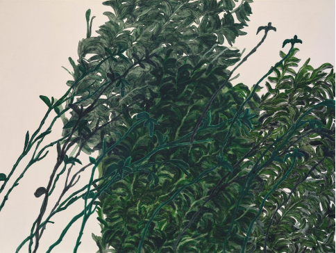 1인칭 수평감각 2024 Monotype, collagraph on Hanji, collage on canvas 116.8x91cm. 표갤러리