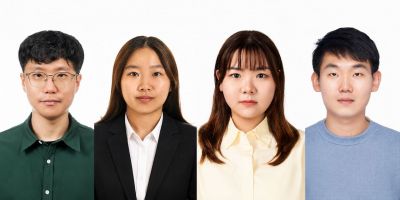 연구팀 사진. (왼쪽부터) 고우현 IBS 기억 및 교세포 연구단 연구위원(교신저자), 김주영 (前)IBS 기억 및 교세포 연구단 박사후연구원(제1저자), 김하영 IBS 기억 및 교세포 연구단 석사과정(제1저자), 임지운 IBS 기억 및 교세포 연구단 통합과정(제1저자). IBS 제공