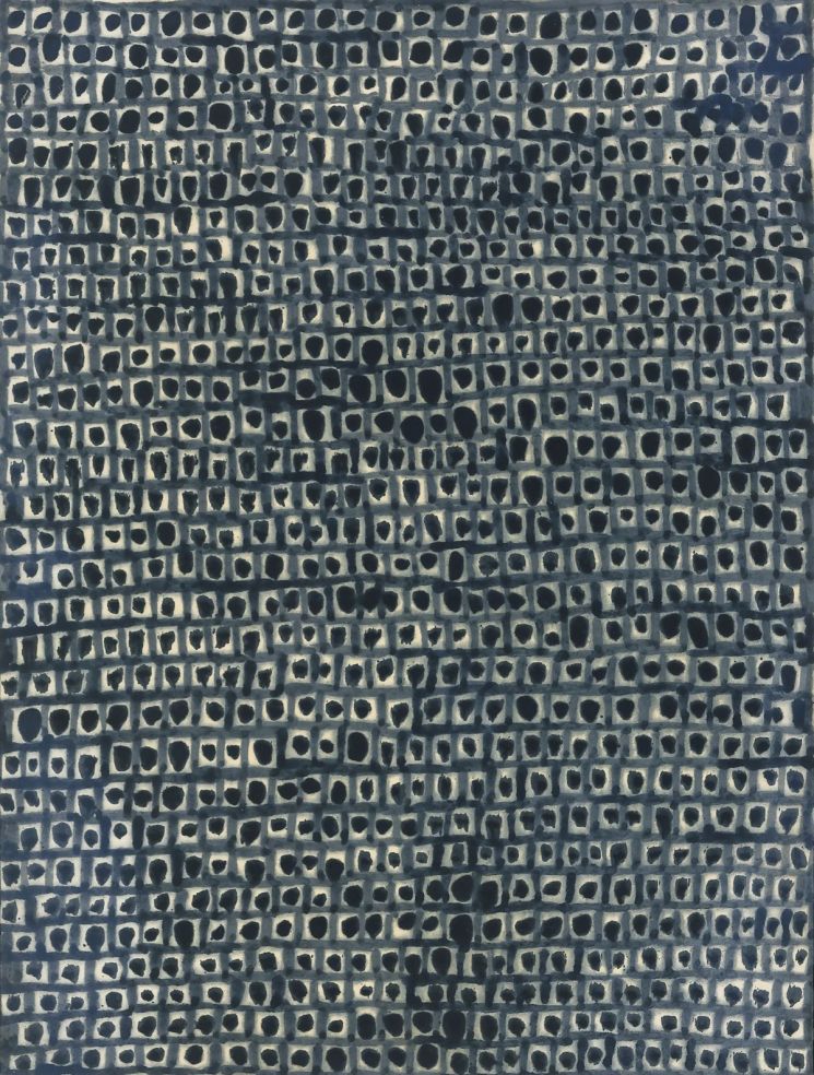 김환기, 무제,  oil on Korean paper, 52×39.5cm, 1970. 서울옥션