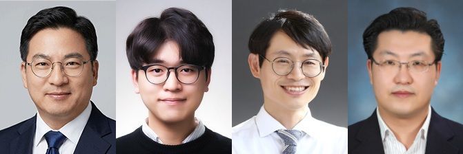 연구진 사진. (좌측부터) DGIST 황재윤 교수, 이문환 박사, GIST 정의헌 교수, 권혁상 교수. DGIST 제공