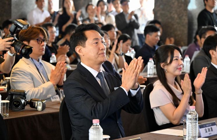 지난 16일 오후 서울 중구 플라자호텔에서 열린 '2026 서울테크서밋'에 참석한 오세훈 서울시장. 서울시