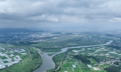 호남권 반도체 첨단국가산업단지 조성 예정지인 광주 군공항 전경. 지난 14일부터 주변 일대는 토지거래허가구역으로 지정됐다. 전남광주통합특별시 제공