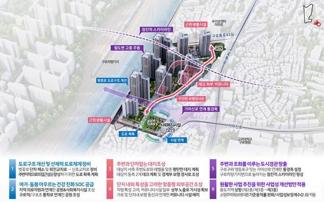 단절됐던 구로동, 1500가구 '열린 단지'로…재개발 신통기획 확정