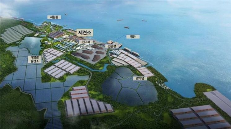 에코프로 BNSI 제련소가 위치한 인도네시아 IGIP 산업단지 조감도. 에코프로
