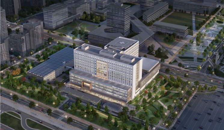 Perspective view of Siheung Baegot Seoul National University Hospital. Provided by Siheung City.