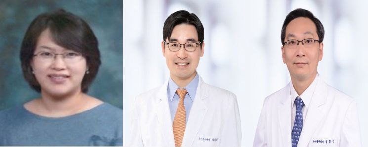 왼쪽부터 서울대병원 의생명연구원 김소영 연구교수, 소아청소년과 김기범 교수, 소아흉부외과 임홍국 교수. 서울대병원