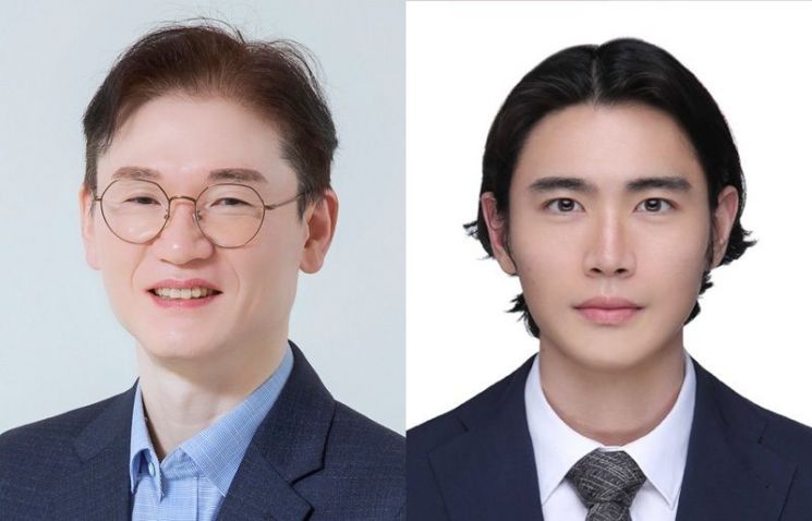 연구팀 사진. 이인석 연세대 생명공학과 교수(왼쪽)와 김한준 박사과정생(제1저자). 연세대 제공