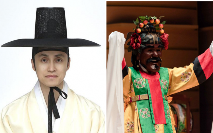 김영찬 국가무형유산 처용무 이수자.