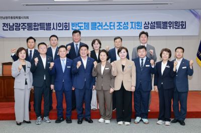 전남광주통합특별시의회 반도체 클러스터 조성 지원 상설특별위원회. 전남광주통합특별시의회