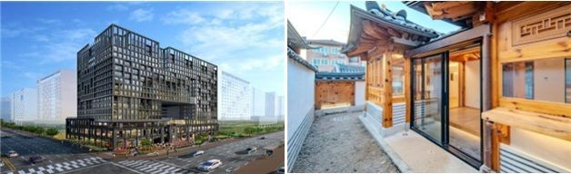SH가 아파트 중심에서 벗어나 송파구 문정동과 종로구 원서동에서 선보인 주거형 오피스텔 및 공공한옥 미리내집. SH 제공