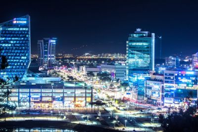 국내 최고의 에너지 산업기반과 연구 인프라 등을 갖춘 나주 빛가람혁신도시의 야경. 나주시 제공
