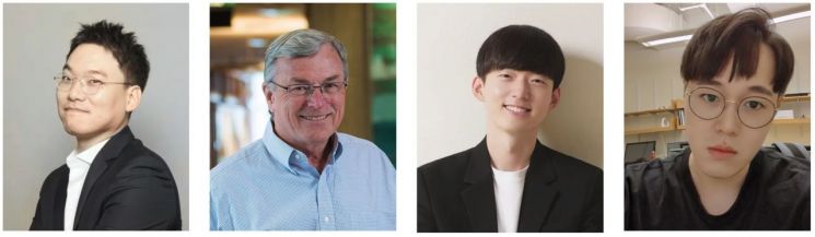 (왼쪽부터) 고동연 KAIST 교수, 앨런 해튼 MIT 교수, 박인환 KAIST 박사과정, 이영훈 MIT 박사. KAIST