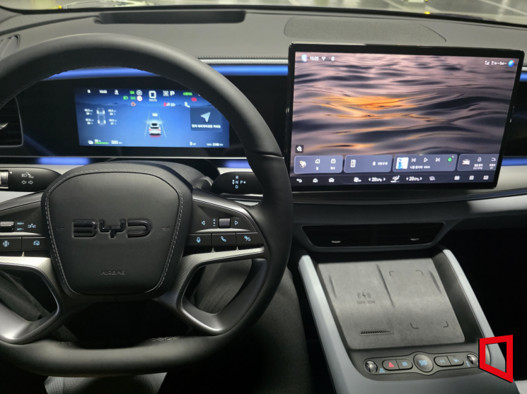 BYD 씨라이언7 플러스 트림 내부. 최영찬 기자