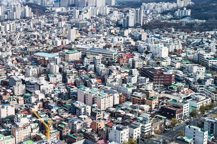 모아타운이 추진 중인 서울의 한 빌라 밀집 지역. 아시아경제 DB.