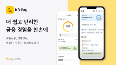 KB국민카드, KB페이 금융·신용관리 서비스 전면개편