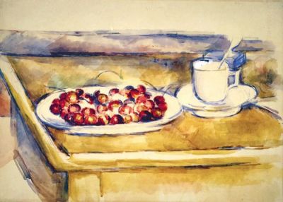 폴 세잔의 ‘체리와 컵이 있는 정물(Tasse et plat de cerises)’. 마냐니 로카 재단