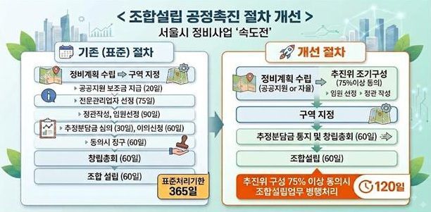 서울시, 재개발·재건축 조합 설립 1년→4개월로 단축한다