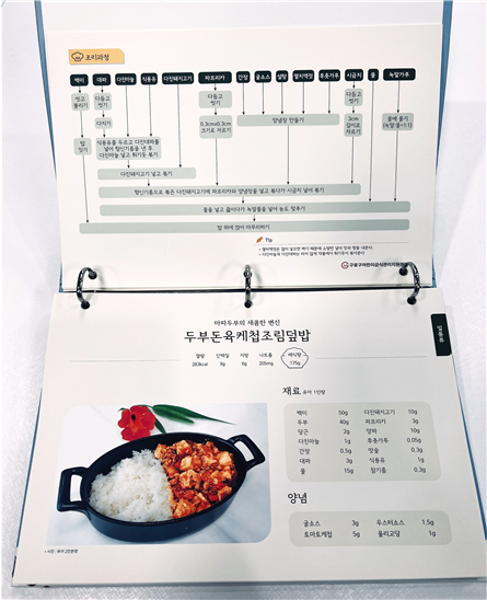 고연령 조리사를 위한 도식화 레시피북. 구로구 제공.